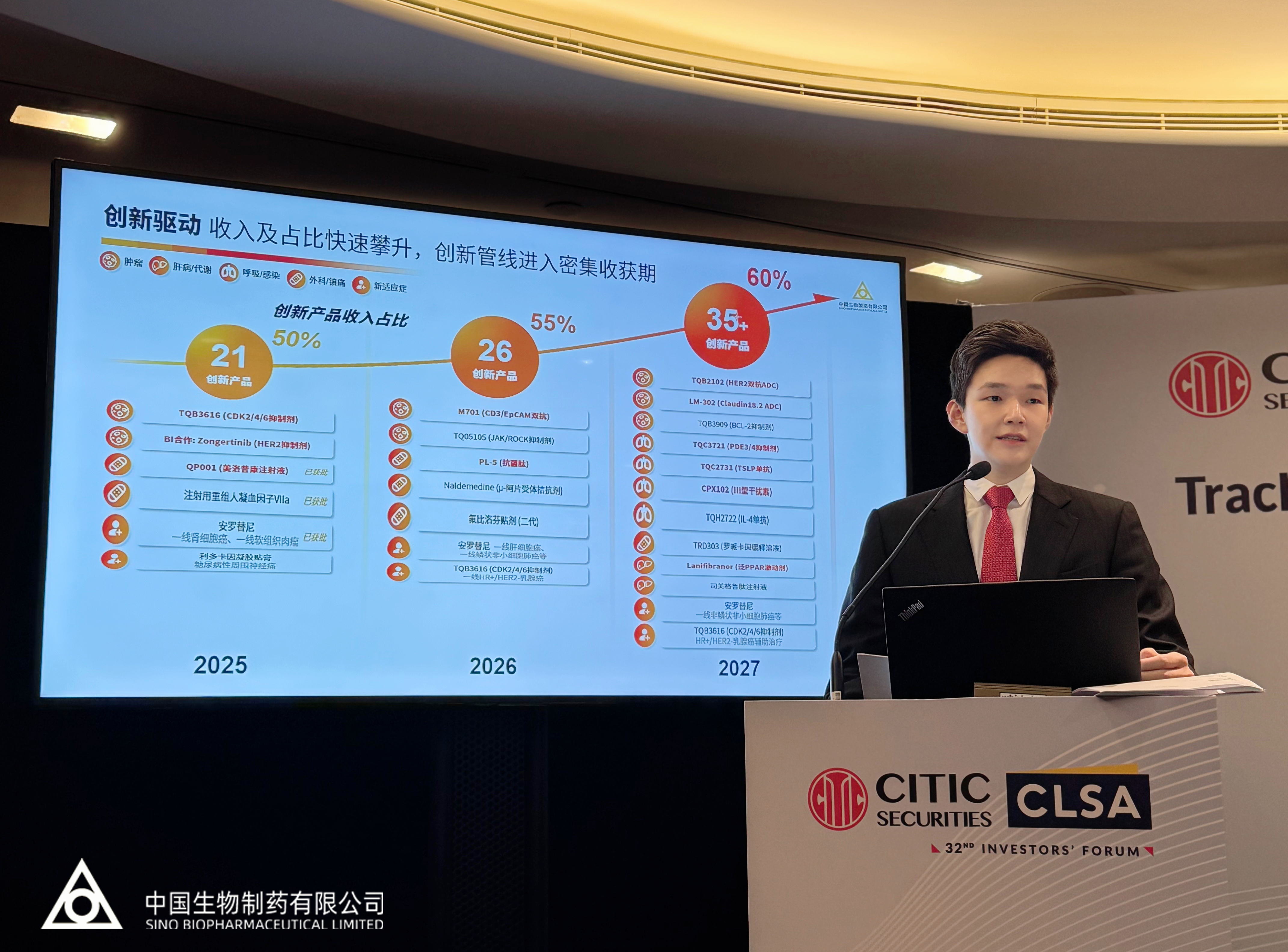 谢承润出席投资者论坛：中国医药步入发展新周期，创新研发与全球出海双轮驱动